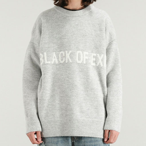 커플 니트 오버핏 박시한 니트 알파벳 스트릿 스웨터