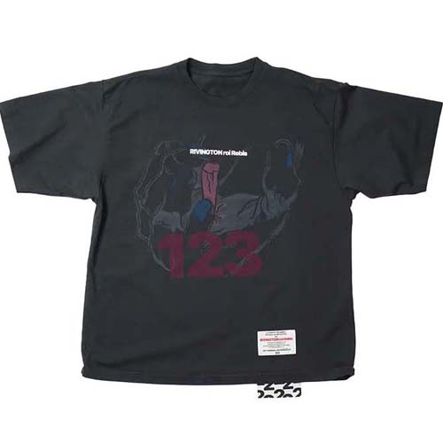 RRR123 빈티지워싱 프린트 오버핏 반팔 티셔츠