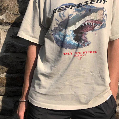 샤크 반팔티 리프리젠트 상어 REPRESENT 티셔츠
