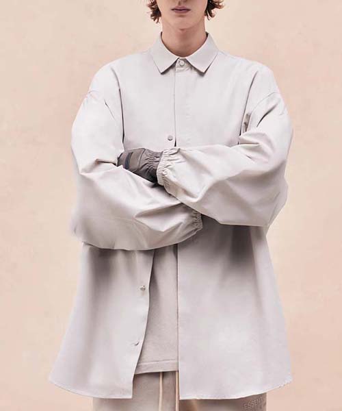 피오갓 셔츠 캐주얼 오버핏 자켓 에센셜 essentials 클라우드